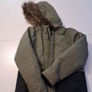 Boys George olive green winter parka